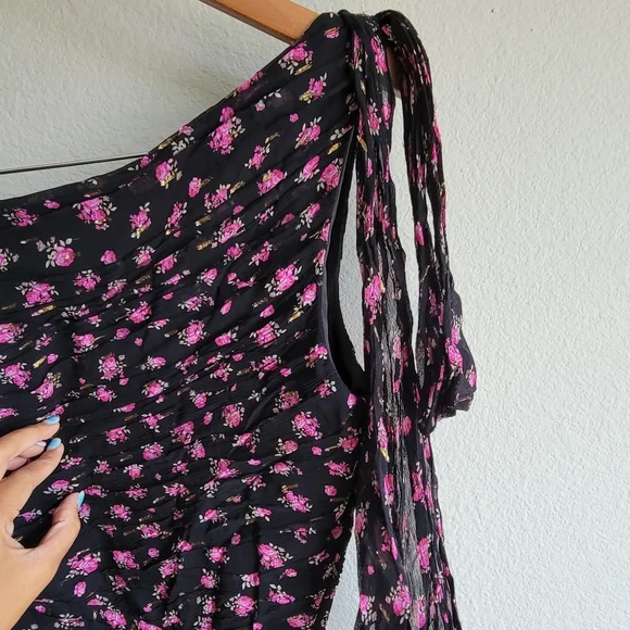 Shoshanna Vivine Tossed Rose Gown - Picture 9 of 10